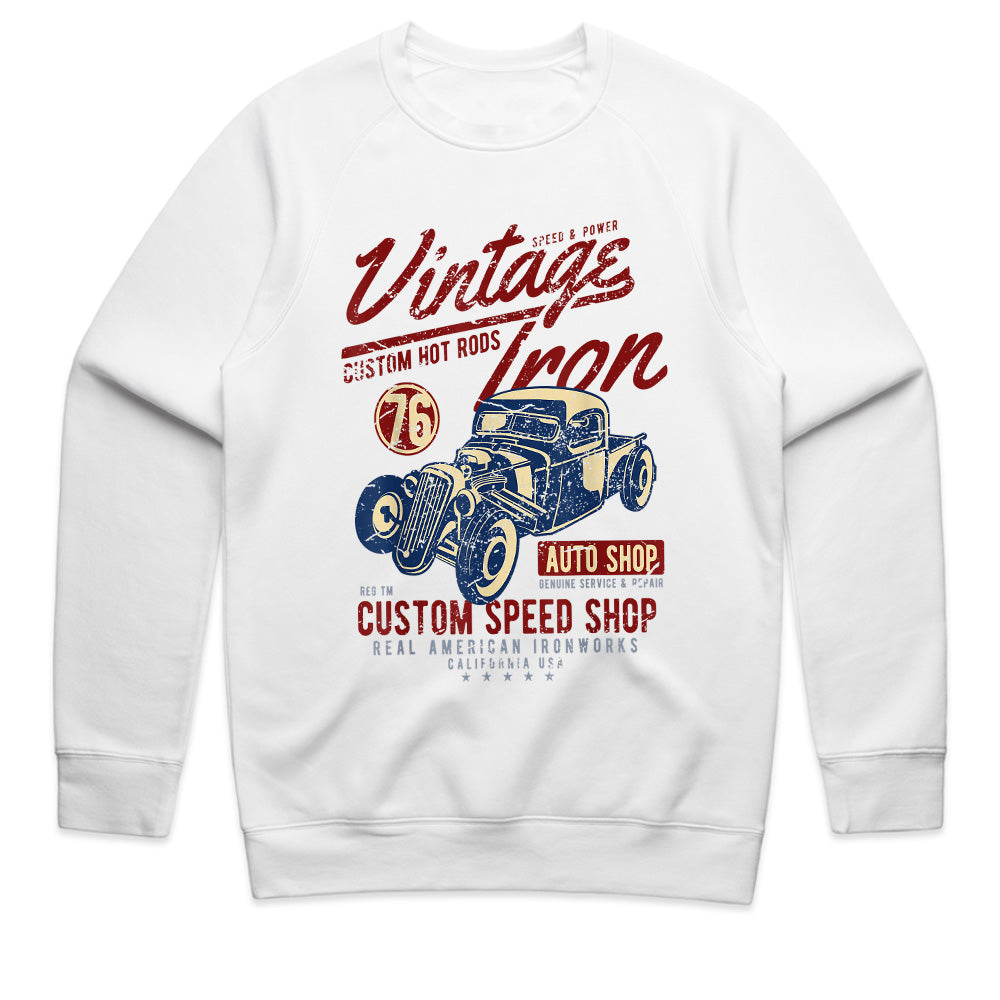 Vintage Iron Hot Rod T-Shirt – Custom Speed Shop Classic Car Tee