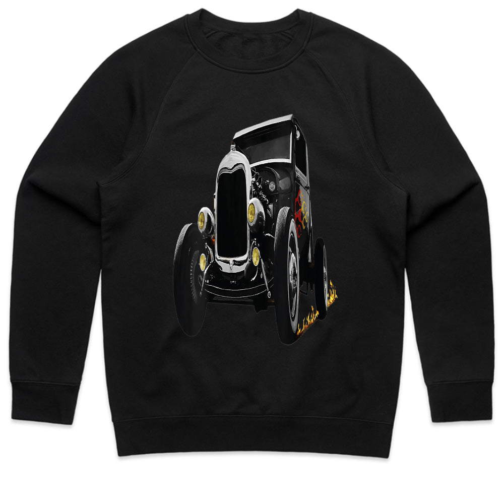 Vintage Hot Rod Sweatshirt – Classic Rat Rod Car Enthusiast Apparel