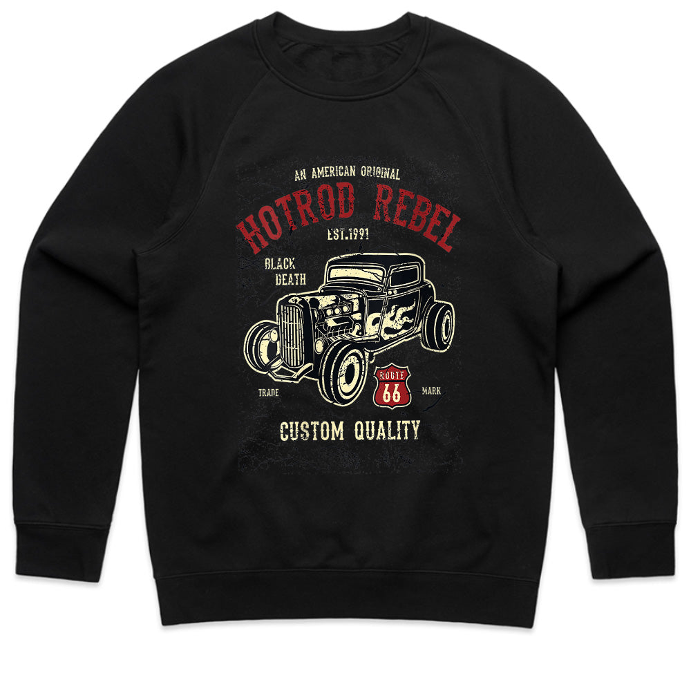 Hot Rod Rebel Route 66 Sweatshirt – Vintage Car Enthusiast Design