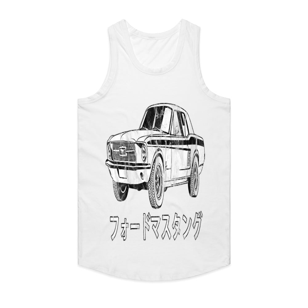 Vintage Mustang Japanese Kanji Sweatshirt – Classic Muscle Car Enthusiast Apparel