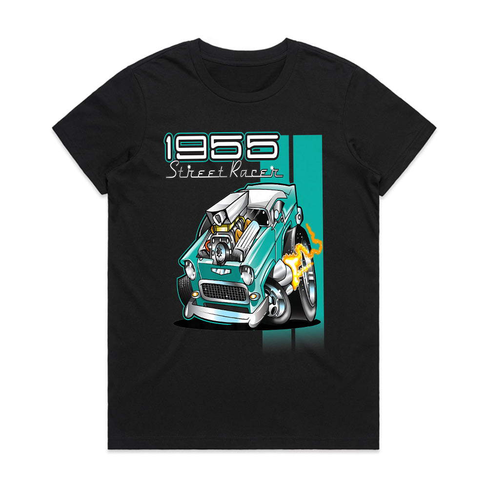 1956 Hot Rod Street Racer – Vintage Muscle Power T-Shirt