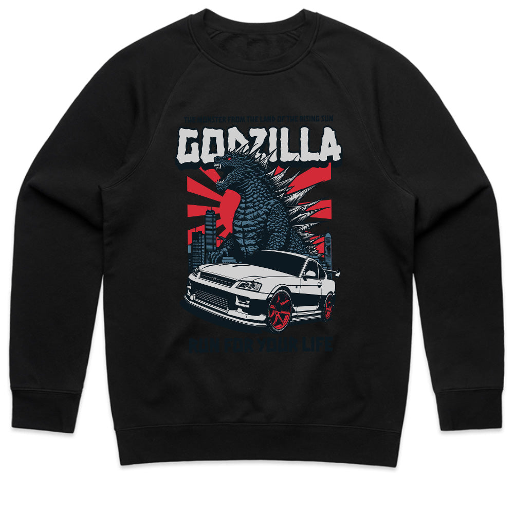 Godzilla Skyline" JDM T-Shirt – King of Monsters Meets King of the Streets