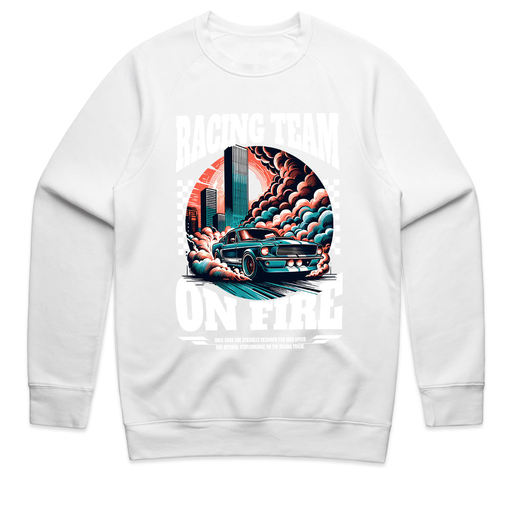 Racing Team On Fire - High-Speed Streetwear T-Shirt