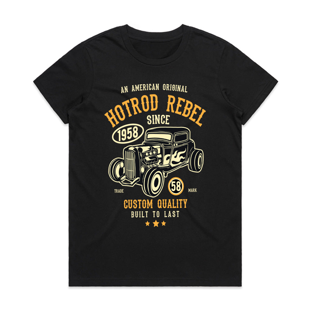 Hot Rod Rebel 1958 Vintage Muscle Car T-Shirt – Classic Custom Quality Tee