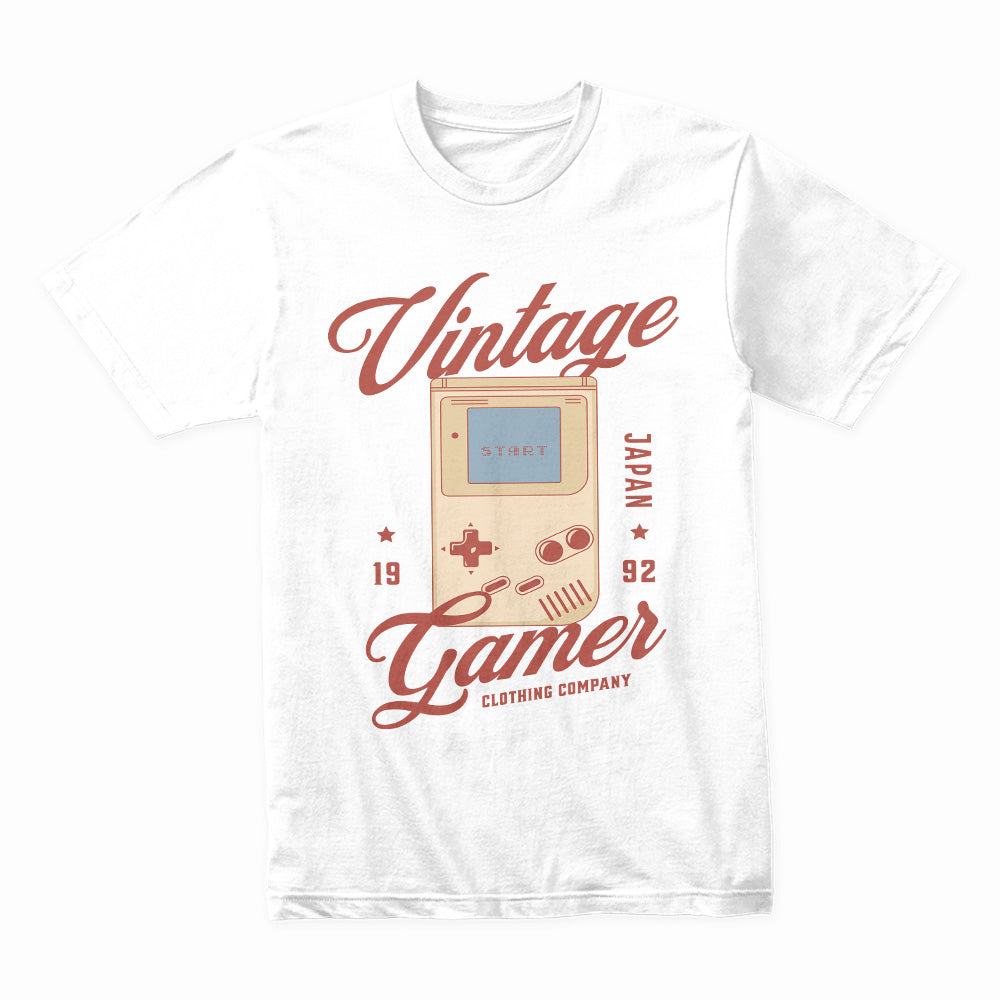 "Vintage Gamer" Retro Handheld Console T-Shirt - 1992 Japan Gaming Nostalgia