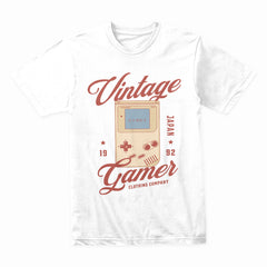 "Vintage Gamer" Retro Handheld Console T-Shirt - 1992 Japan Gaming Nostalgia
