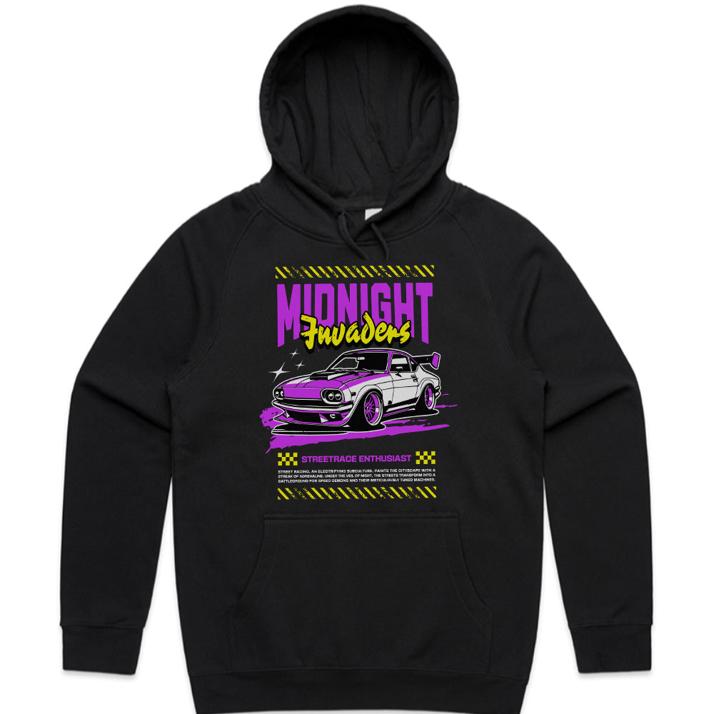 Midnight Invaders T-Shirt – Retro JDM Street Racing Style