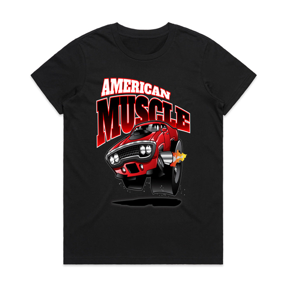 American Muscle Car T-Shirt – Classic Hot Rod Power & Speed Tee