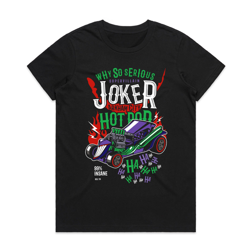 Arkham City Hot Rod T-Shirt – Villainous Speed & Chaos Design