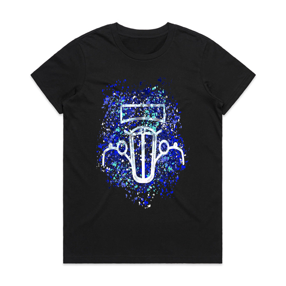 Vintage Hot Rod Abstract Splatter T-Shirt – Classic Car Art in Motion!