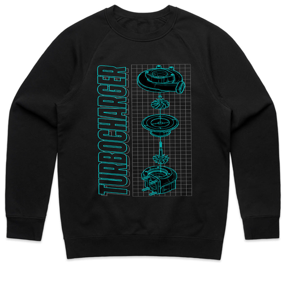 Turbocharger Blueprint – Engineering Precision T-Shirt