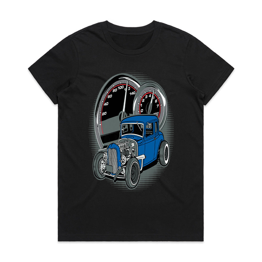Blue Rat Rod Speed Demon T-Shirt – Classic Hot Rod Enthusiast Apparel!