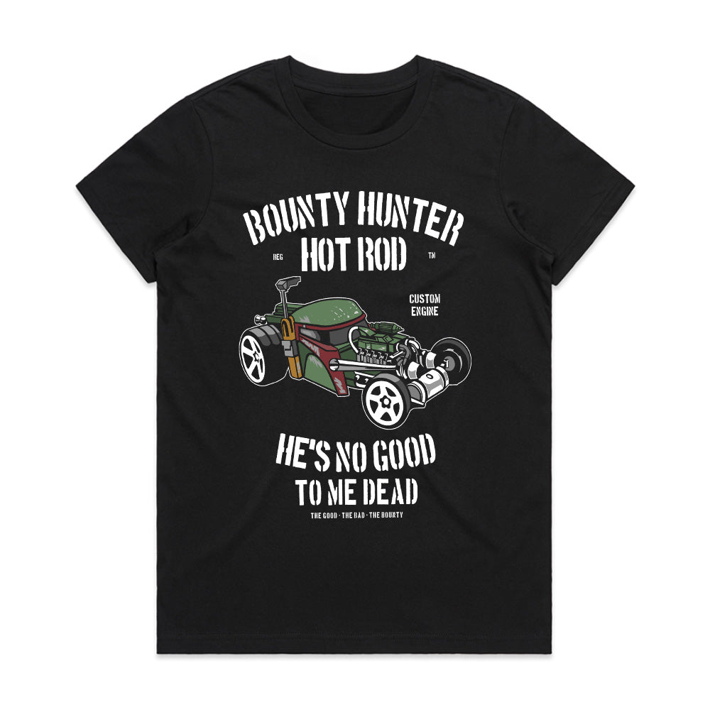 Bounty Hunter Hot Rod T-Shirt – Galactic Outlaw Racing Tee!