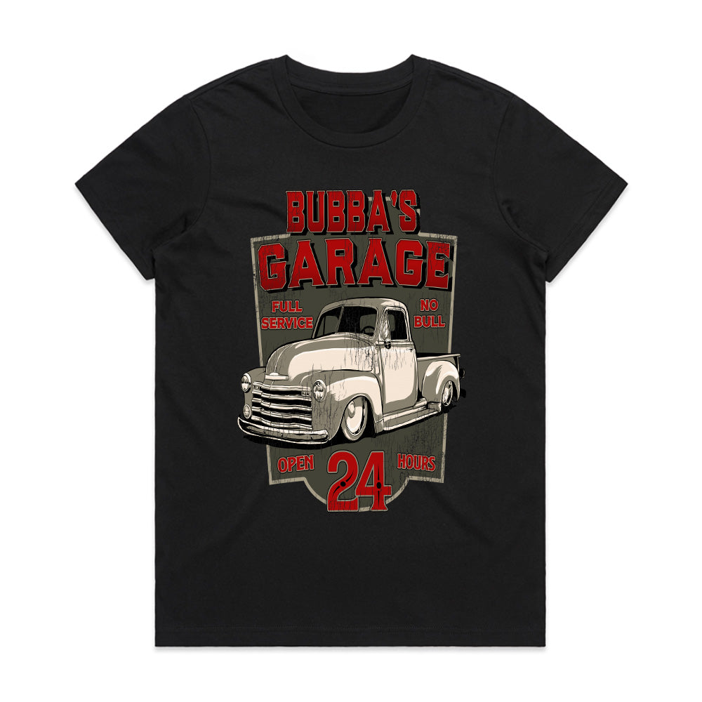 Bubba’s Garage T-Shirt – Vintage Hot Rod Classic Truck Tee!