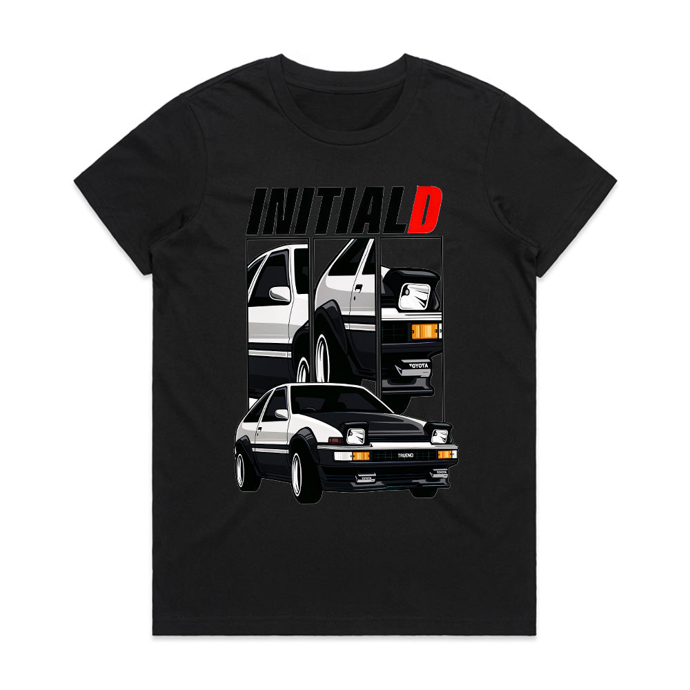 Initial D AE86 Trueno T-Shirt – JDM Drift Legends Edition!