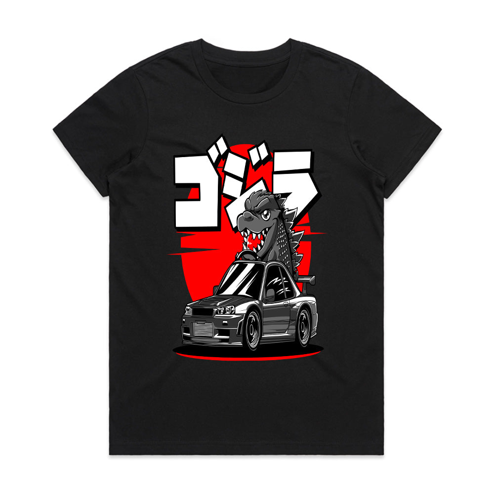 Godzilla GT-R Skyline T-Shirt – JDM Legend Meets Kaiju King!