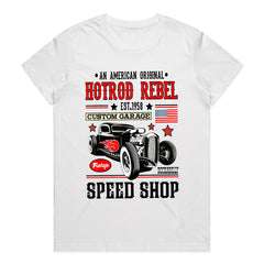 Hotrod Rebel Vintage Speed Shop T-Shirt 🇺🇸