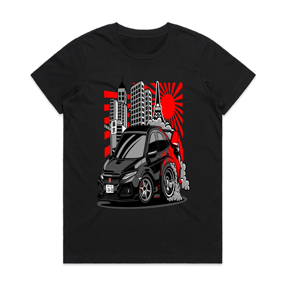 Tokyo Street Racer" T-Shirt – JDM Turbo Hatchback Drift Design