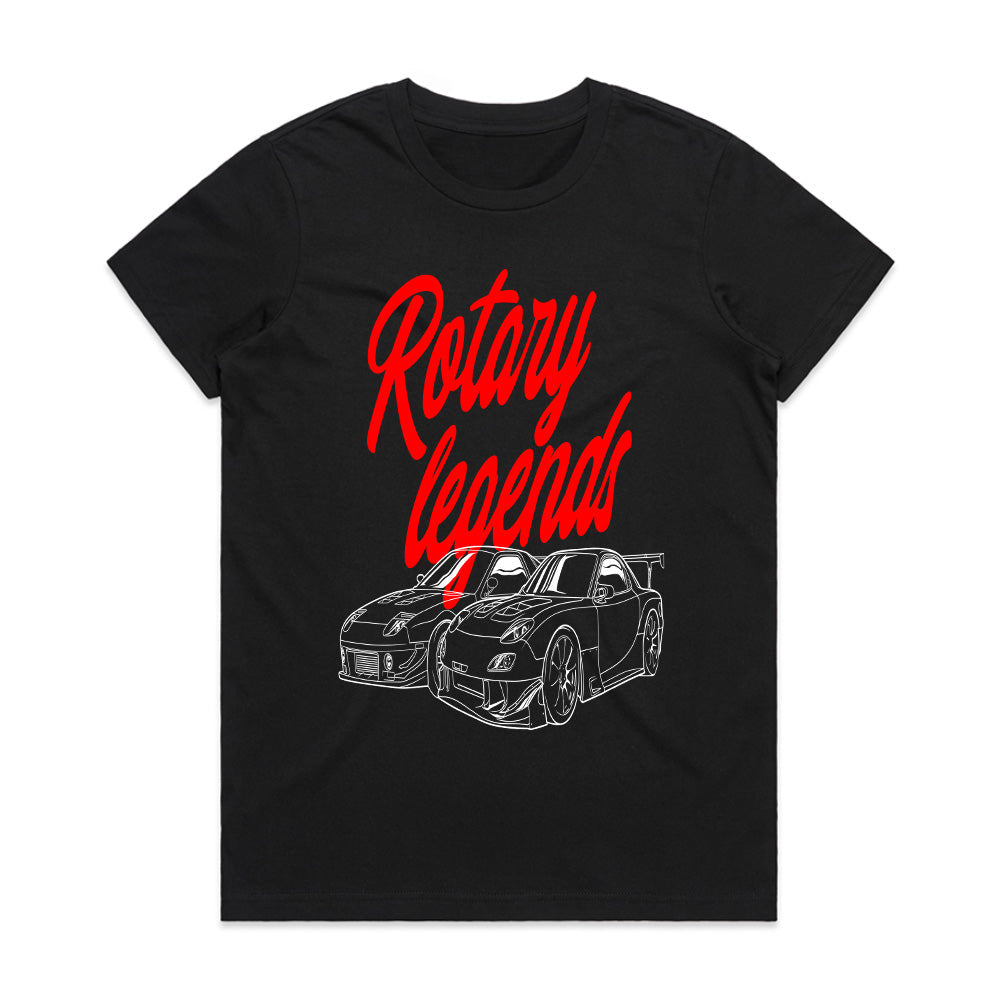 Rotary Legends T-Shirt – Tribute to Iconic Wankel-Powered Sports Cars