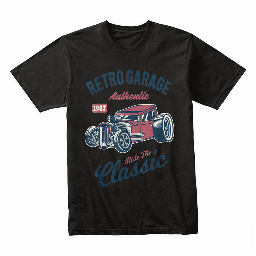 Retro Garage Classic Hot Rod T-Shirt – 1957 Authentic Ride
