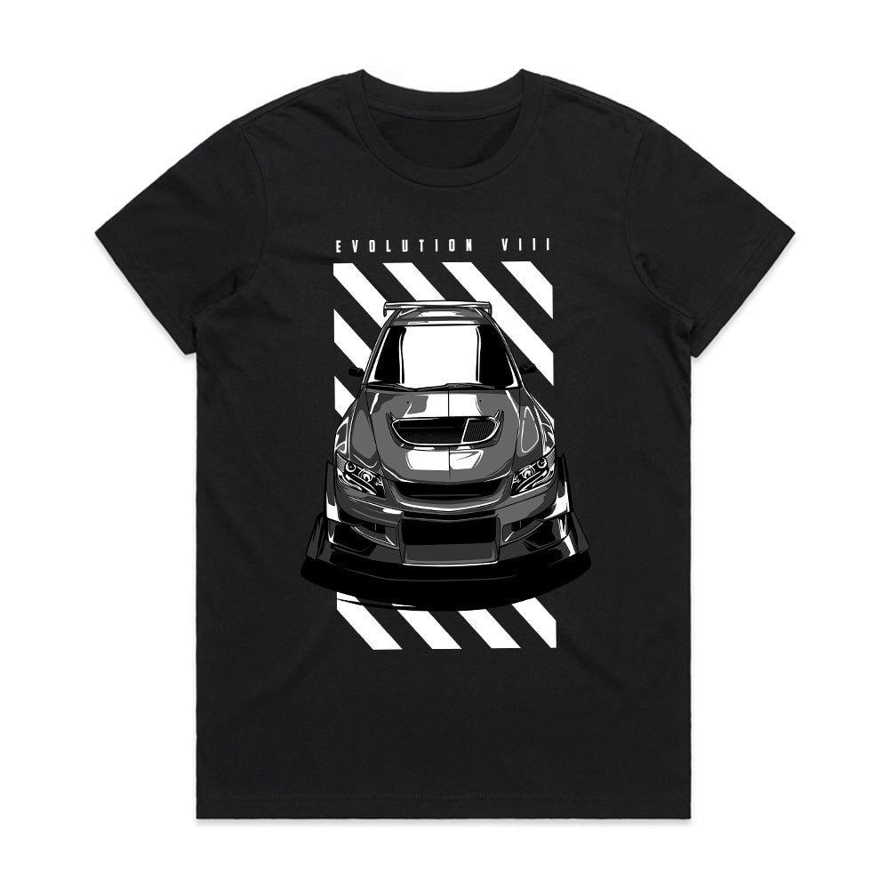 Evolution VIII Turbocharged JDM T-Shirt – High-Performance Street Racer Tee