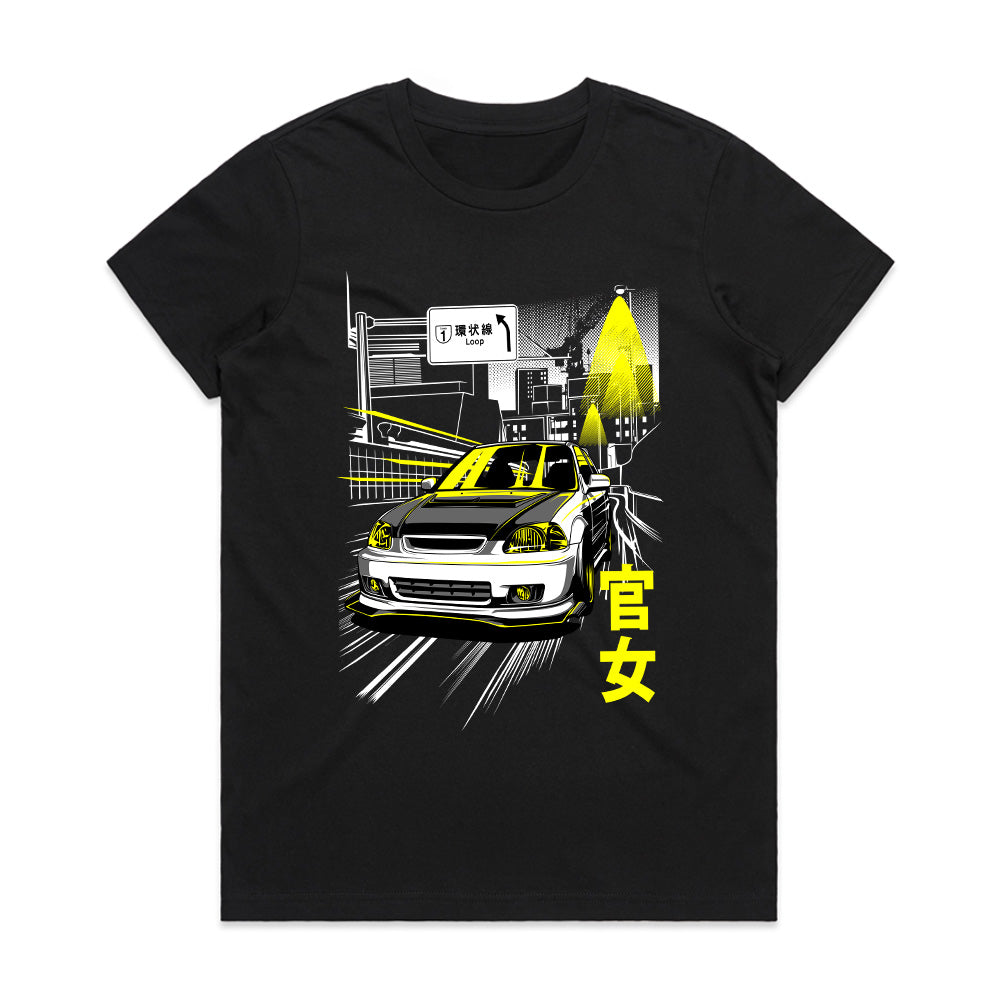 Tokyo Expressway" Kanjo Racer Civic T-Shirt