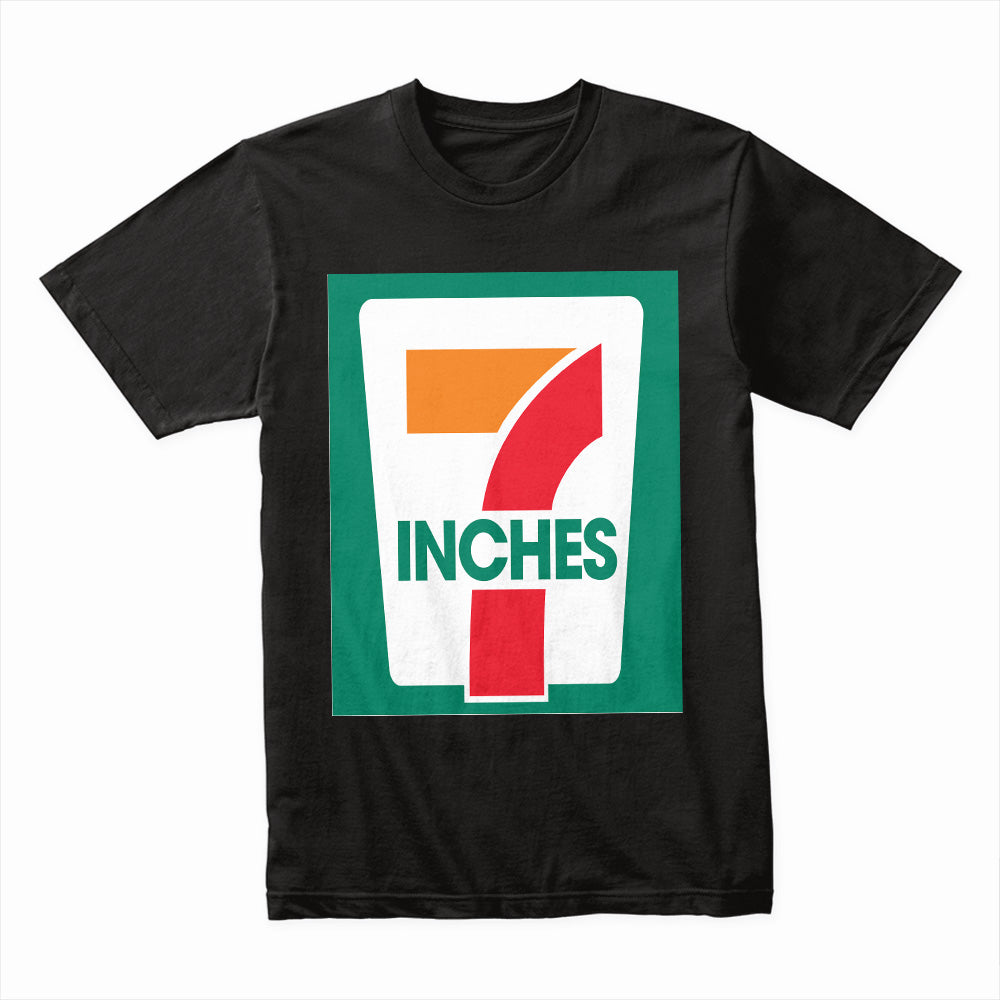 7 Inches Retro Graphic T-Shirt – Fun and Bold Streetwear Design