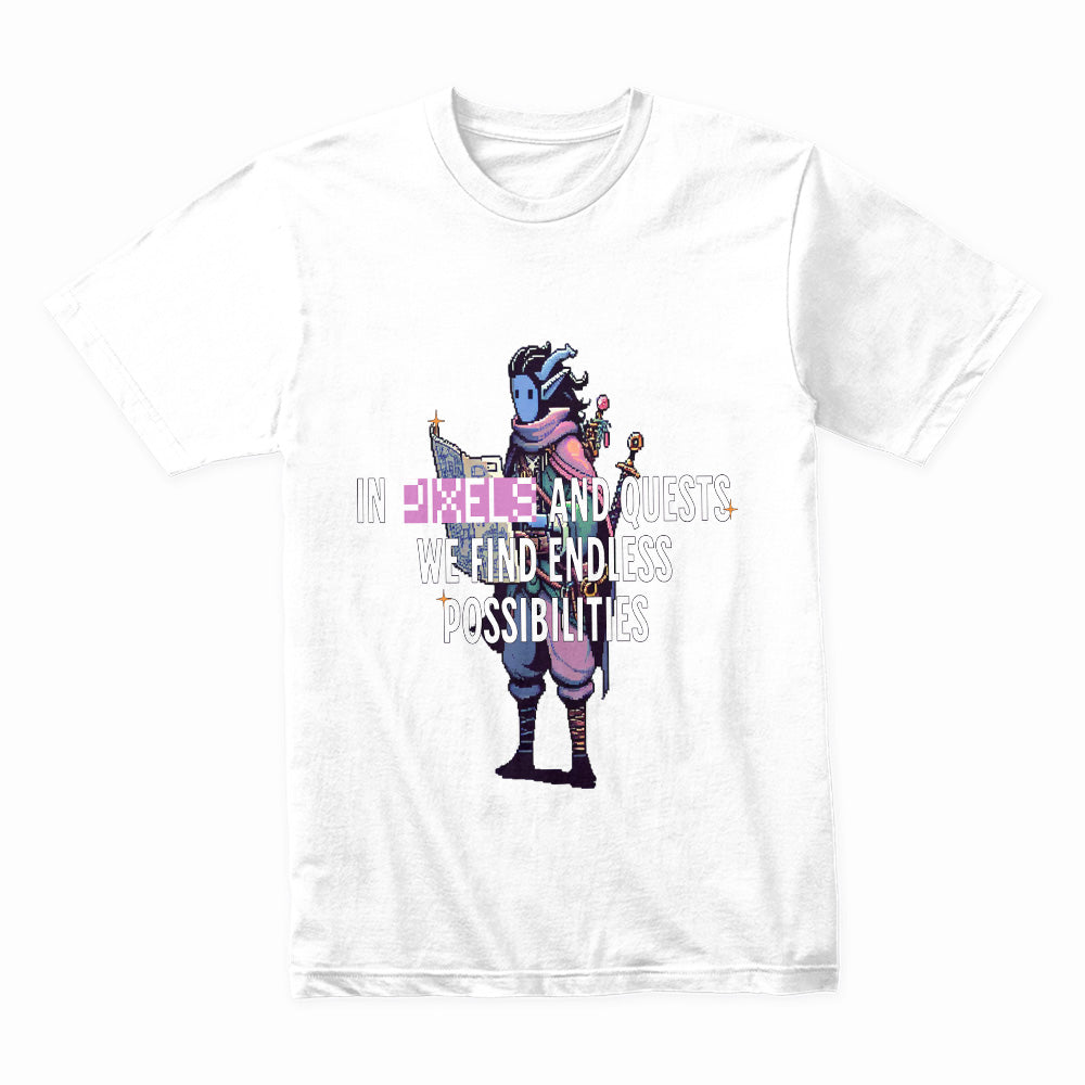 Pixel Quest T-Shirt – Retro 16-Bit Adventure Gaming