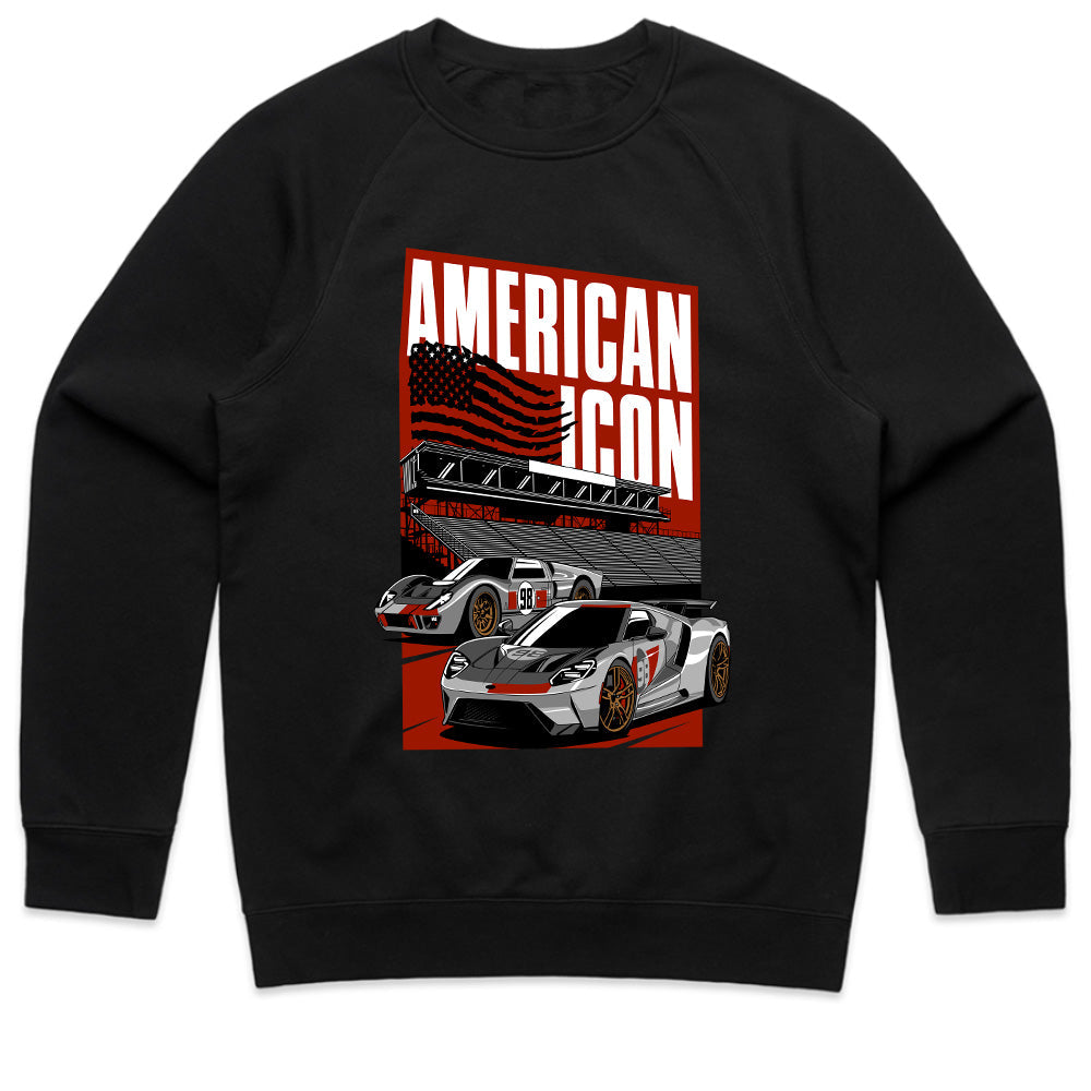 American Icon Ford GT – Legendary Supercar Racing T-Shirt