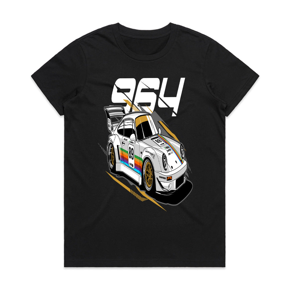 Porsche 964 Turbo Racing Tee – Retro Motorsport Tribute