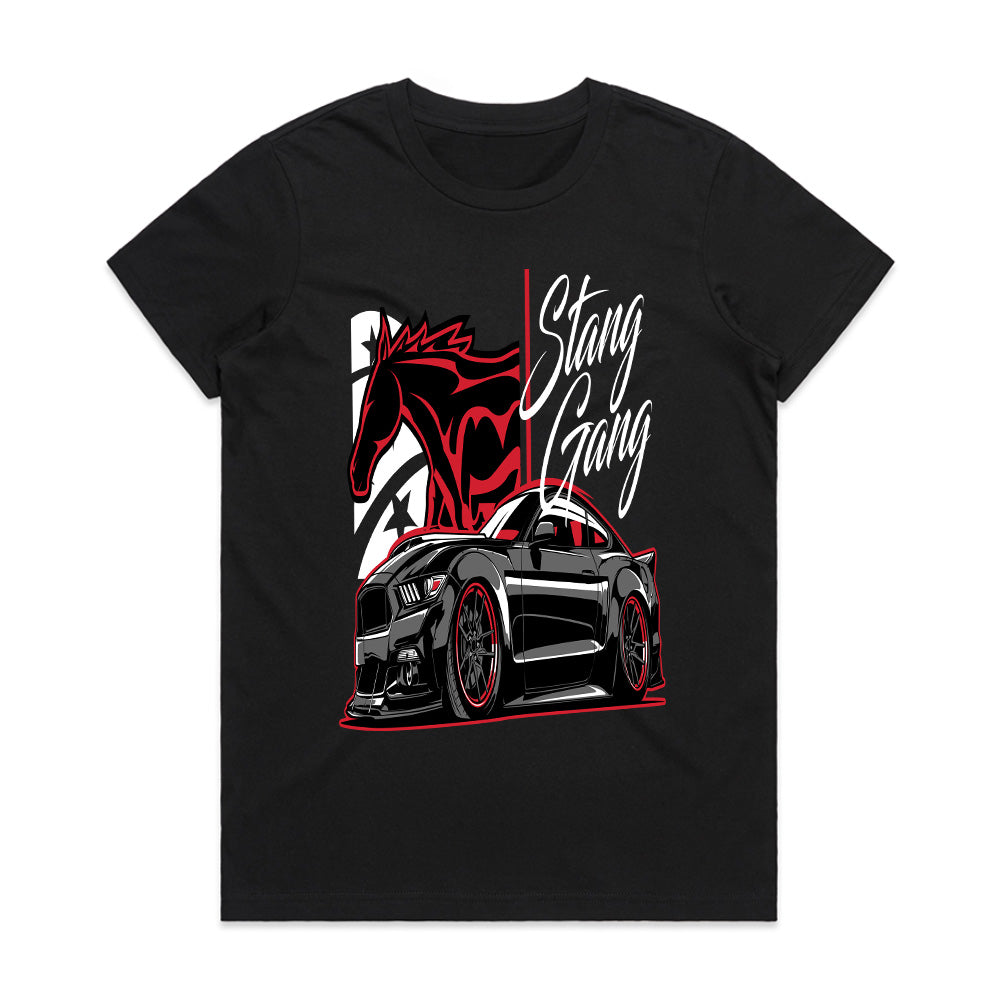 Stang Gang" Mustang Enthusiast T-Shirt – Ultimate Muscle Car Style