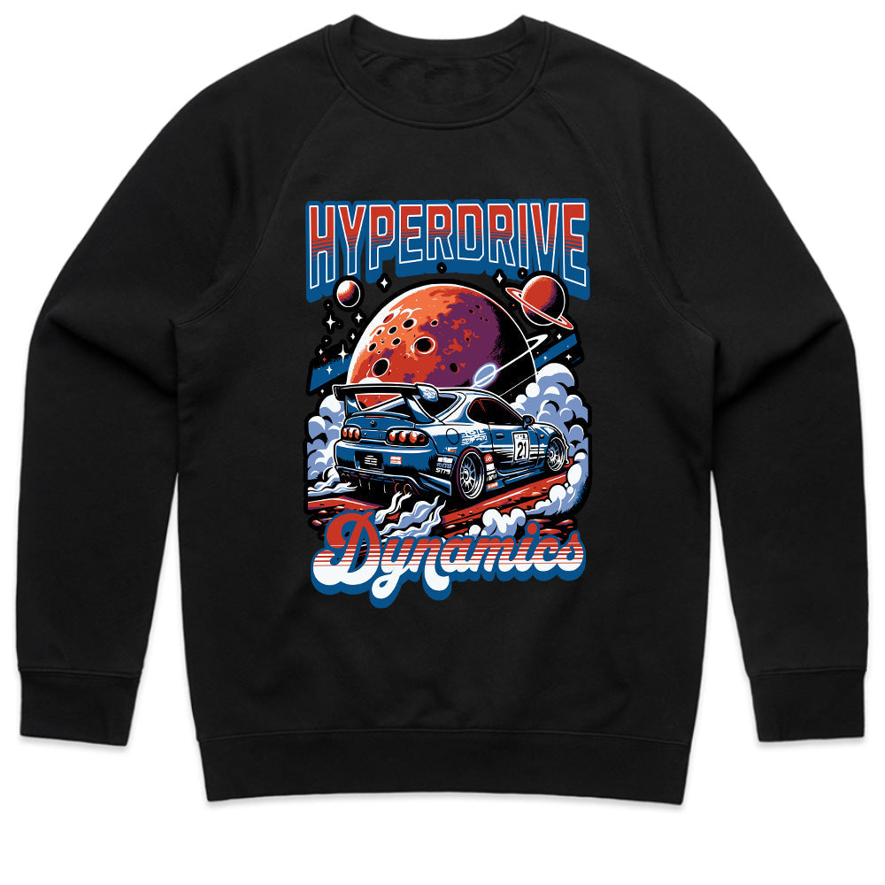 Hyperdrive Dynamics" Space-Themed JDM Racing T-Shirt – Cosmic Speed