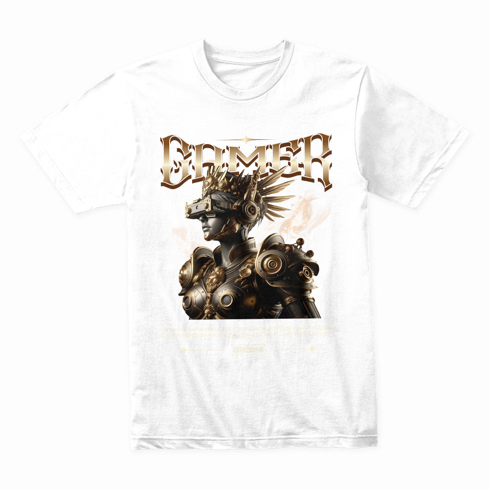 Cyber Warrior – Futuristic Gamer Legend Tee