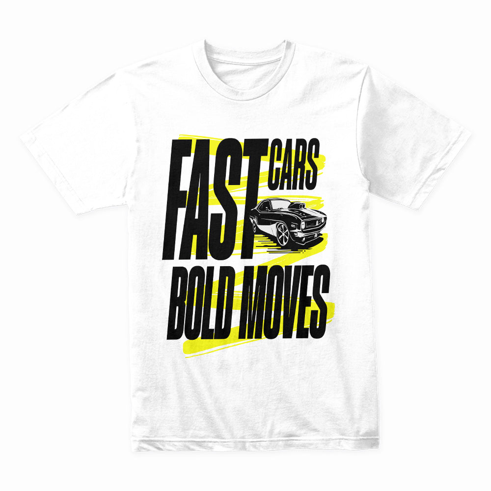 Fast Cars, Bold Moves – High-Speed Muscle Car Streetwear T-Shirt