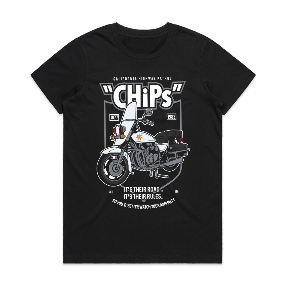 CHiPs California Highway Patrol Retro T-Shirt – Classic TV Tribute