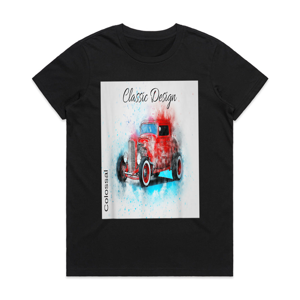 Classic Hot Rod Vintage Art T-Shirt – Retro Car Enthusiast Tee