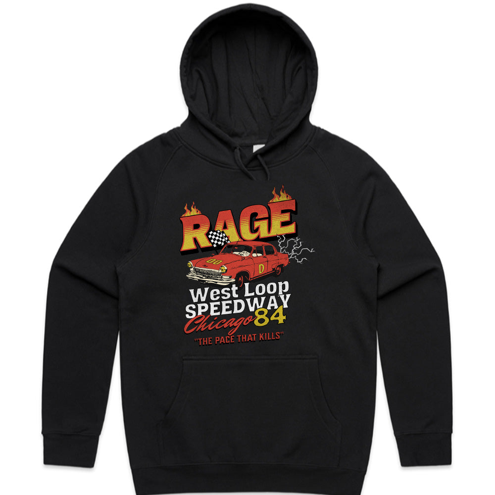 RAGE 84 – West Loop Speedway Chicago Racing Graphic T-Shirt