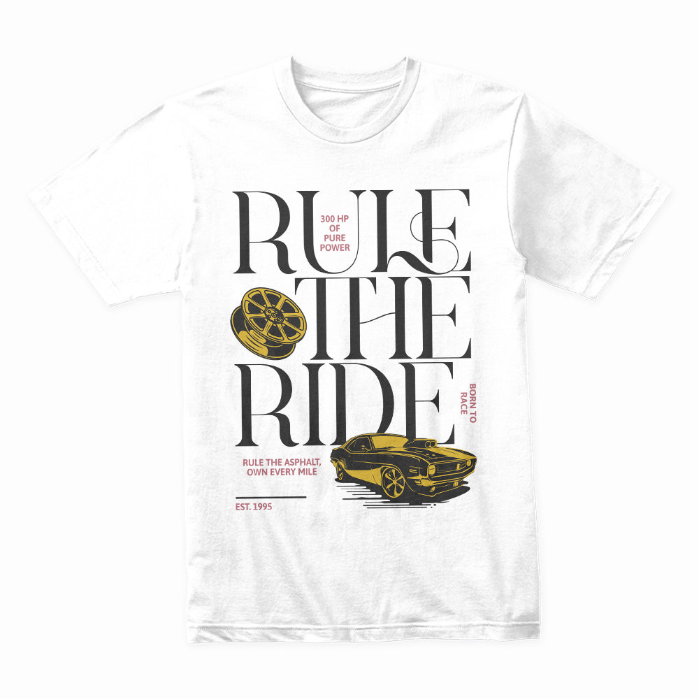 Rule the Ride – High-Performance Muscle Car Streetwear T-Shirt