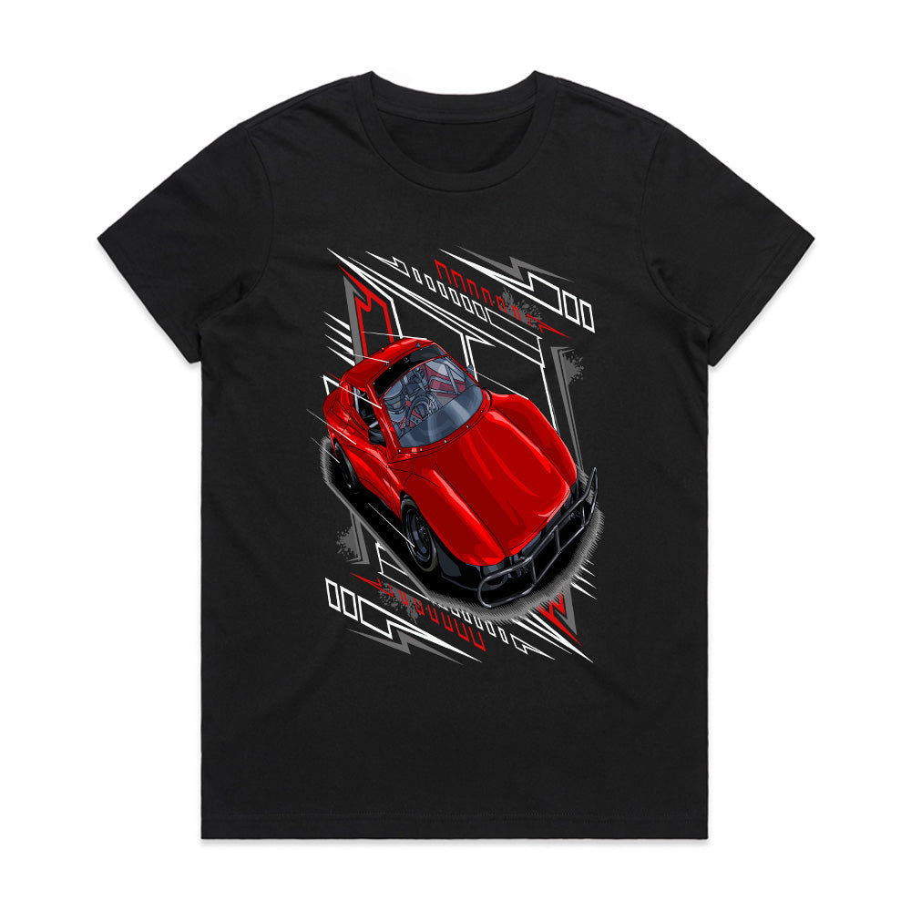 Red Racer" – Bold Red Sports Car Graphic T-Shirt