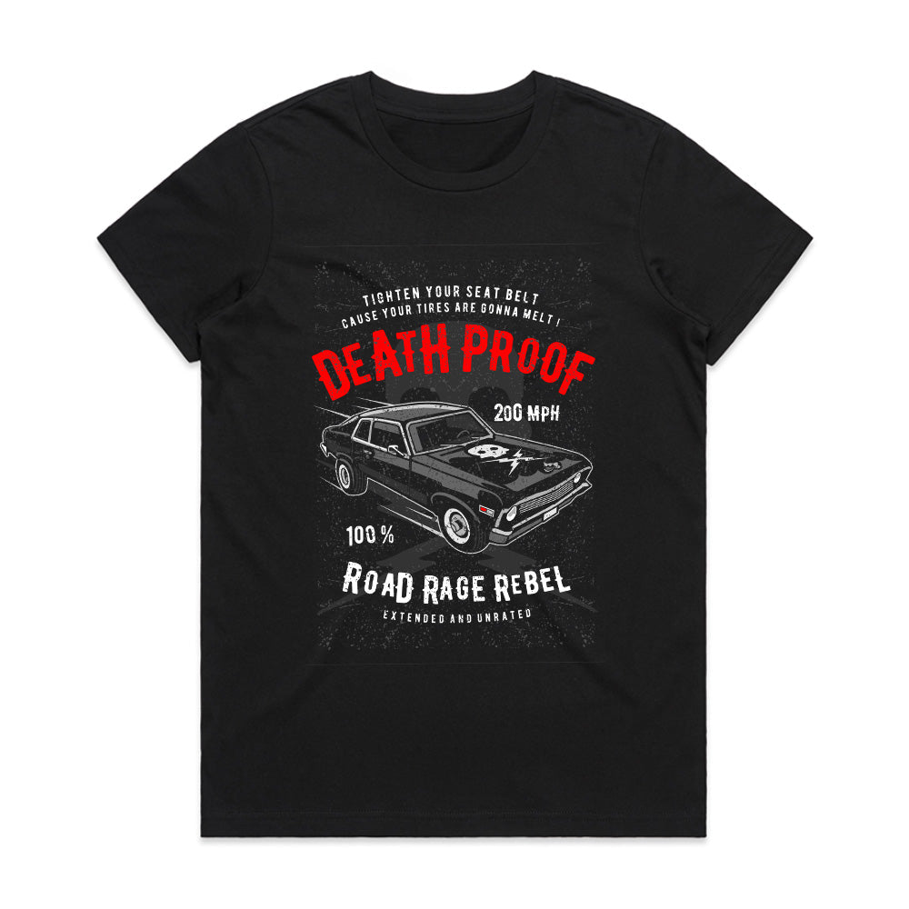 Death Proof Road Rage Rebel T-Shirt – 200 MPH Thrills