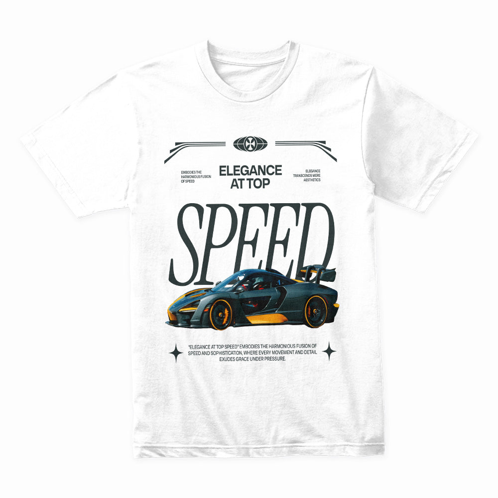 Elegance at Top Speed – Supercar Performance Streetwear T-Shirt