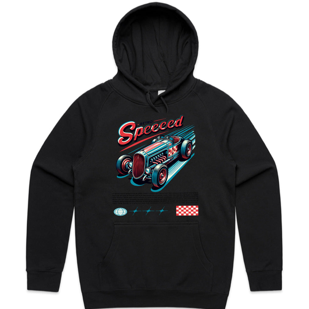 Retro Speed – Vintage Hot Rod Racing Graphic T-Shirt