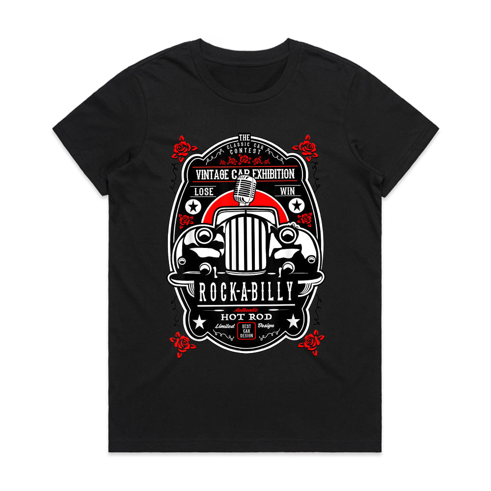 Rockabilly Hot Rod T-Shirt | 50s Retro Vintage Classic Car Design