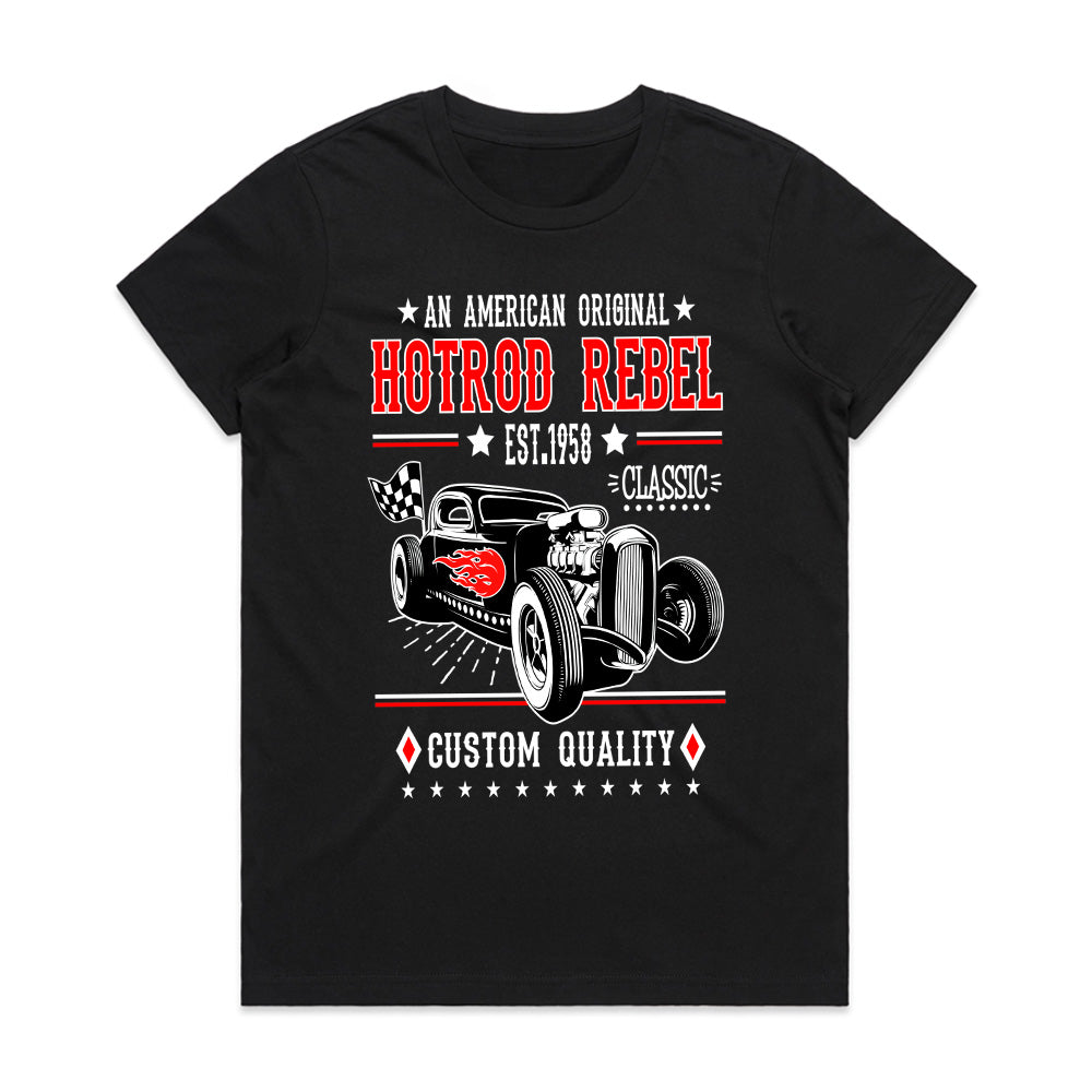 Hot Rod Rebel 1958 Vintage Classic Car T-Shirt