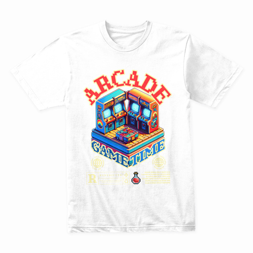 Arcade Game Time T-Shirt – Retro Gaming Nostalgia