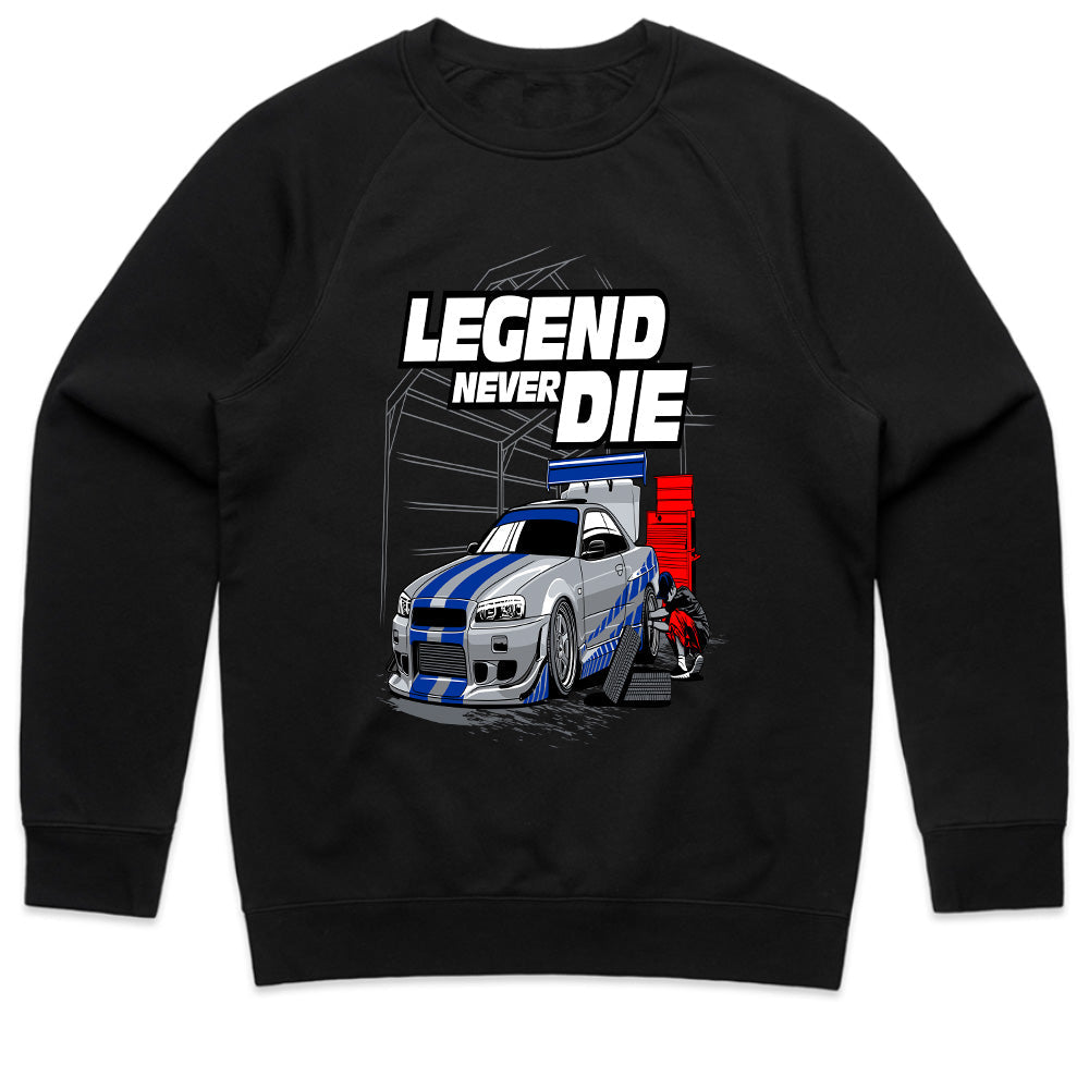 Legend Never Die R34 Skyline Tribute T-Shirt – JDM Icon