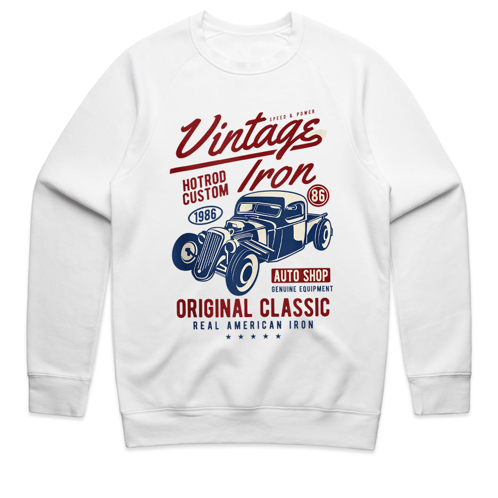Vintage Iron Hot Rod T-Shirt – Classic American Muscle Car Retro Design