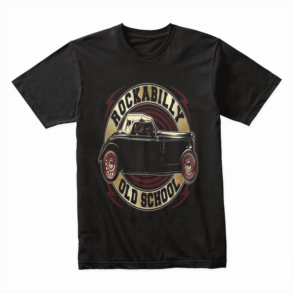 Rockabilly Old School Hot Rod T-Shirt – Vintage Classic Car Retro Style