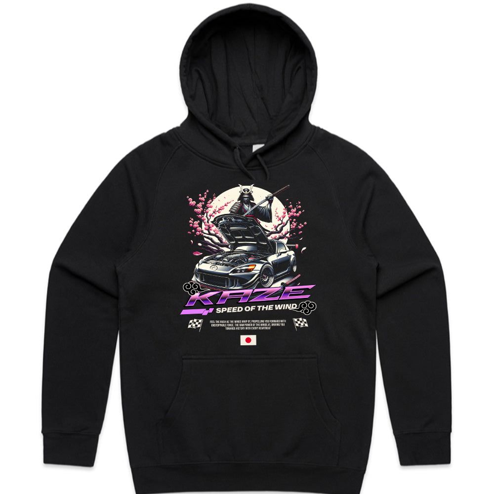 KAZE – Speed of the Wind Samurai JDM Racing Graphic T-Shirt