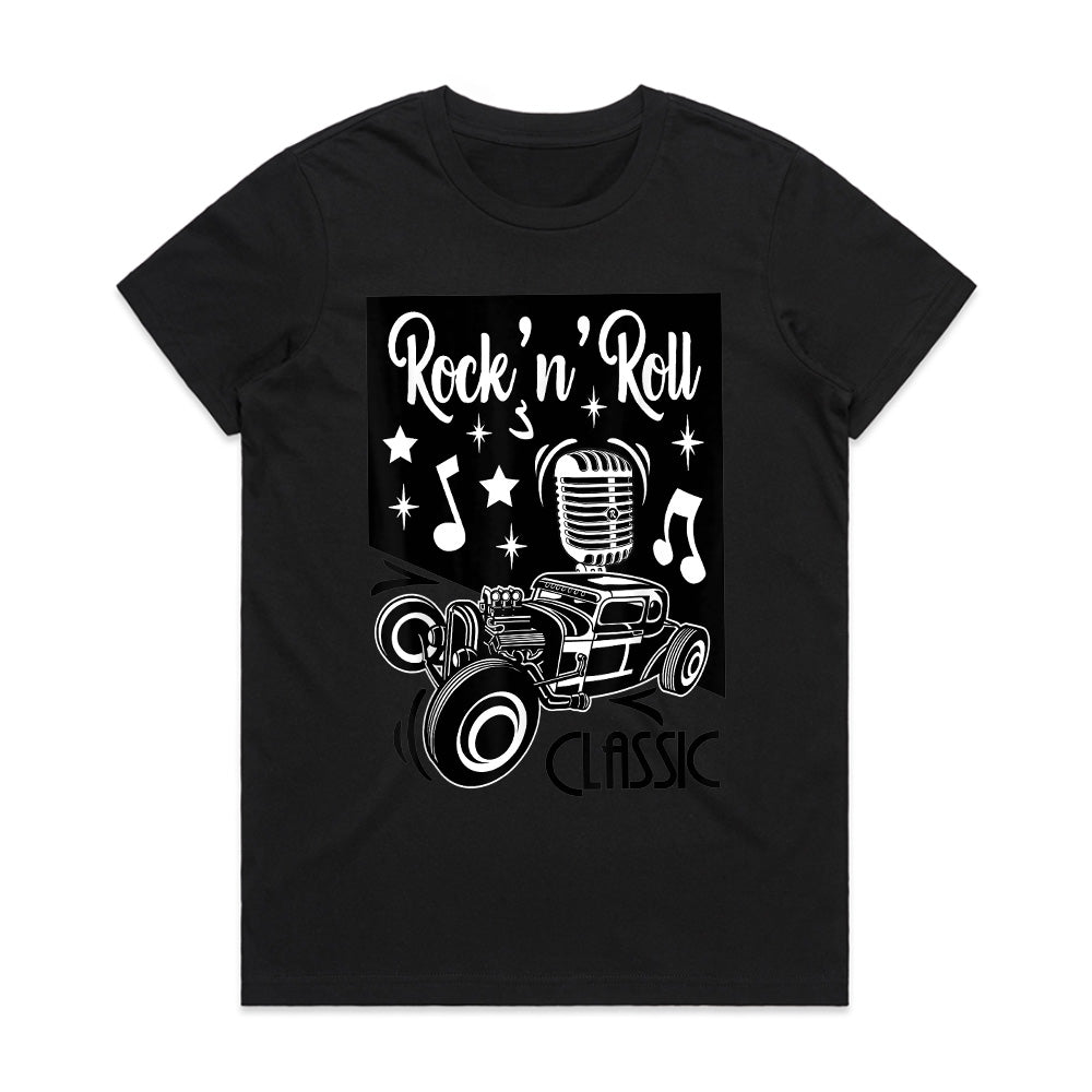 Rock 'n' Roll Classic Hot Rod T-Shirt – Vintage 50s Music & Car Culture Tee